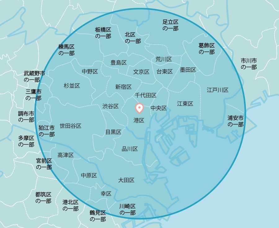 訪問エリア マップ